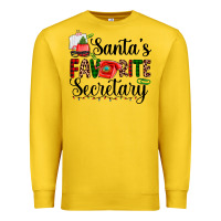 Lemon santa's favorite secretary Premium Sweatshirt - AdoDesignShop