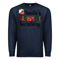 Navy santa's favorite secretary Premium Sweatshirt - AdoDesignShop