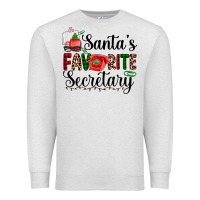 Oatmeal Heather santa's favorite secretary Premium Sweatshirt - AdoDesignShop