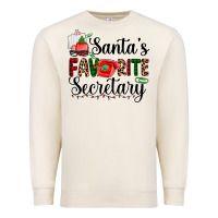 Sandshell santa's favorite secretary Premium Sweatshirt - AdoDesignShop