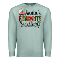 Seafoam santa's favorite secretary Premium Sweatshirt - AdoDesignShop