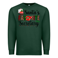 Sports Green santa's favorite secretary Premium Sweatshirt - AdoDesignShop
