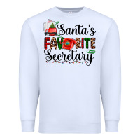White santa's favorite secretary Premium Sweatshirt - AdoDesignShop