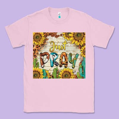 Just Pray Classic Tee Designed By Barkaloodesign
