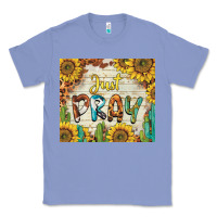 Colony Blue just pray Classic Tee - BarkalooDesign