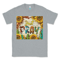 Heather Grey just pray Classic Tee - BarkalooDesign