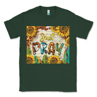 Sports Green just pray Classic Tee - BarkalooDesign