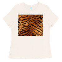 Bone handdrawn tiger pattern Ladies Tee - BarkalooDesign