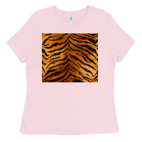Bubblegum Pink handdrawn tiger pattern Ladies Tee - BarkalooDesign