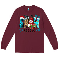 Burgundy up to snow good Long Sleeve Tee - Zillion Design Studio