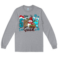 Heather Grey up to snow good Long Sleeve Tee - Zillion Design Studio