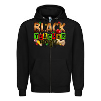 Black Black Teacher magic juneteenth Zipper Hoodie - Zillion Design Studio