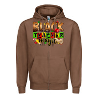Chestnut Black Teacher magic juneteenth Zipper Hoodie - Zillion Design Studio