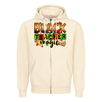 Sandshell Black Teacher magic juneteenth Zipper Hoodie - Zillion Design Studio