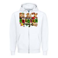 White Black Teacher magic juneteenth Zipper Hoodie - Zillion Design Studio