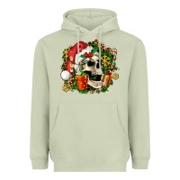 Matcha christmas skull and gift Heavyweight Hoodie - AdoDesignShop