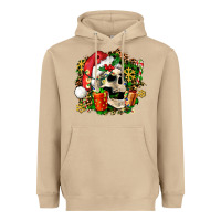 Mushroom christmas skull and gift Heavyweight Hoodie - AdoDesignShop
