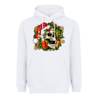 White christmas skull and gift Heavyweight Hoodie - AdoDesignShop