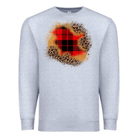 Heather Grey christmas patch Premium Sweatshirt - JahusDesignShop