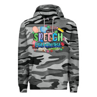 Slate Camo speech pathologist Premium Hoodie - MaliasSmallBusiness