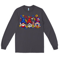 Smoke American gnomes with sunflowers Long Sleeve Tee - texasbilliewilder