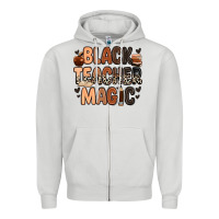 Dove Grey Black Teacher magic juneteenth Zipper Hoodie - Zillion Design Studio