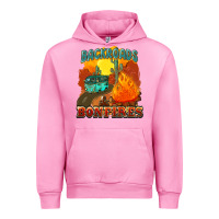 Fuchsia Pink backroads and bonfire Urban Hoodie - NancyCooperArtShop