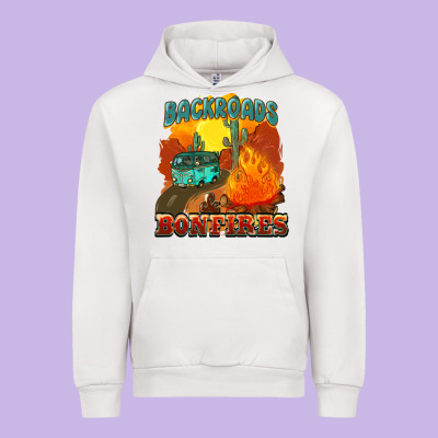 Backroads And Bonfire Urban Hoodie Designed By Nancycooperartshop
