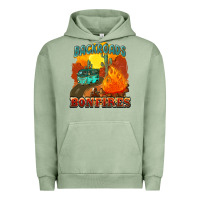Pigment Oil Green backroads and bonfire Urban Hoodie - NancyCooperArtShop