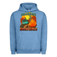 Pigment Pebble Blue backroads and bonfire Urban Hoodie - NancyCooperArtShop