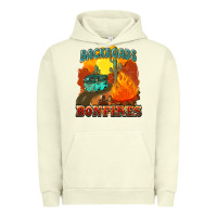 Pigment Pistachio backroads and bonfire Urban Hoodie - NancyCooperArtShop