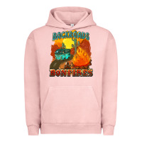 Pigment Salmon backroads and bonfire Urban Hoodie - NancyCooperArtShop