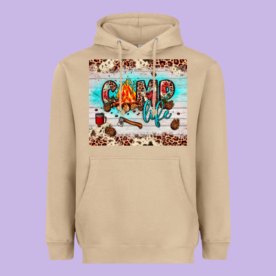 Camp Life Heavyweight Hoodie Designed By Jahusdesignshop