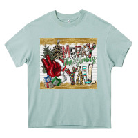 Arona merry christmas y'all Heavy Core Tee - CowhideDigitalArt