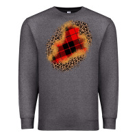 Charcoal Heather christmas patch Premium Sweatshirt - JahusDesignShop