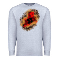Heather Grey christmas patch Premium Sweatshirt - JahusDesignShop