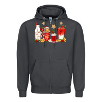 Smoke santa fuel coffee cups Zipper Hoodie - texasbilliewilder