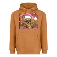 Meerkat pink christmas skeleton Heavyweight Hoodie - AdoDesignShop