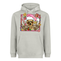 Moon Dust pink christmas skeleton Heavyweight Hoodie - AdoDesignShop