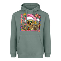 Sage pink christmas skeleton Heavyweight Hoodie - AdoDesignShop