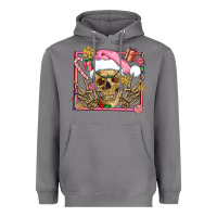 Storm pink christmas skeleton Heavyweight Hoodie - AdoDesignShop