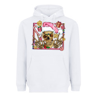 White pink christmas skeleton Heavyweight Hoodie - AdoDesignShop