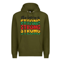 Army Green my history is strong Premium Hoodie - MaliasSmallBusiness