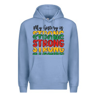 Colony Blue my history is strong Premium Hoodie - MaliasSmallBusiness