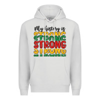 Dove Grey my history is strong Premium Hoodie - MaliasSmallBusiness