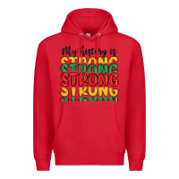 Red my history is strong Premium Hoodie - MaliasSmallBusiness