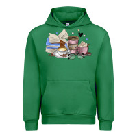 Emerald coffee and books Urban Hoodie - MaliasSmallBusiness