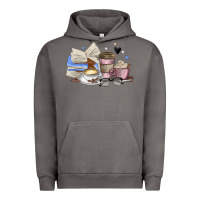 Pigment Tornado coffee and books Urban Hoodie - MaliasSmallBusiness