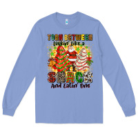 Colony Blue torn between looki like a snack and eatin one Long Sleeve Tee - Zillion Design Studio