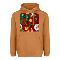 Meerkat christmas snow globe seamless pattern Heavyweight Hoodie - BundleAndBundleShop